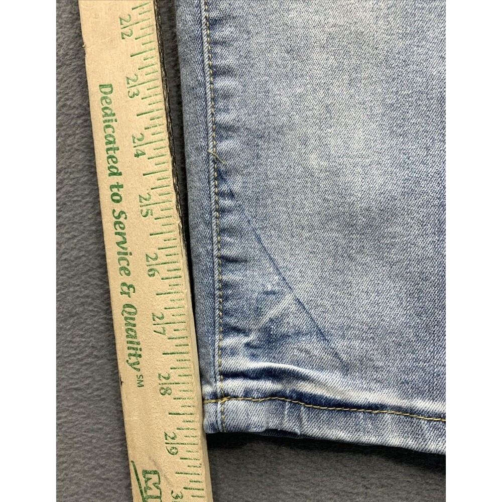 Rue 21 Denim Jeans Men's Size 30X30 Sky Blue Slim Taper Supreme Flex - Picture 6 of 16